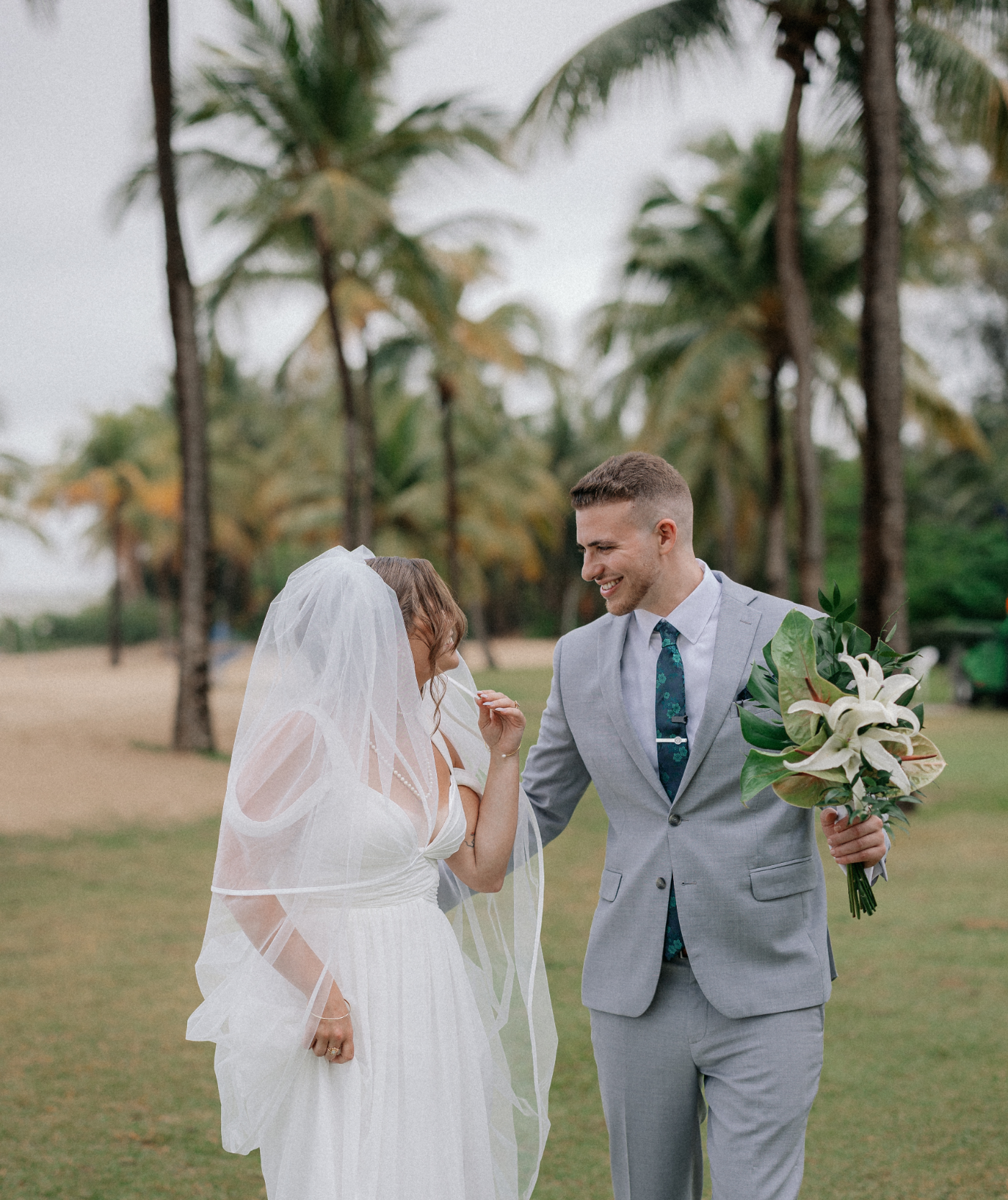Gav Blaxberg and Ally on their wedding day