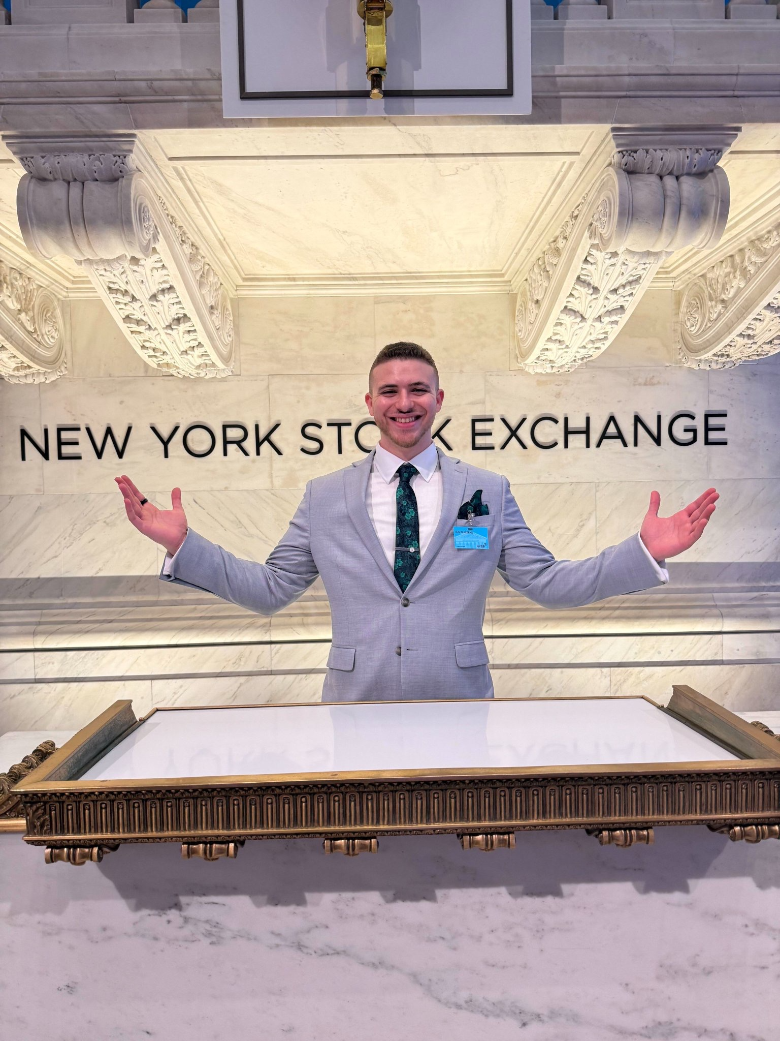 Gav Blaxberg at the New York Stock Exchange